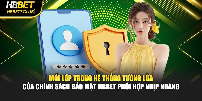Mỗi lớp trong hệ thống tường lửa của chính sách bảo mật HBBET phối hợp nhịp nhàng