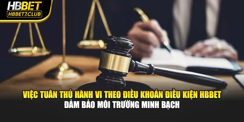 Việc tuân thủ hành vi theo điều khoản điều kiện HBBET đảm bảo môi trường minh bạch