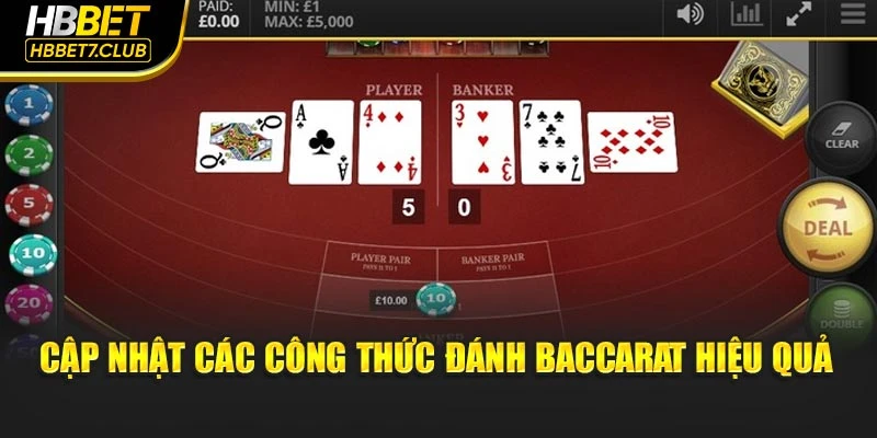 Cập nhật các công thức đánh Baccarat hiệu quả