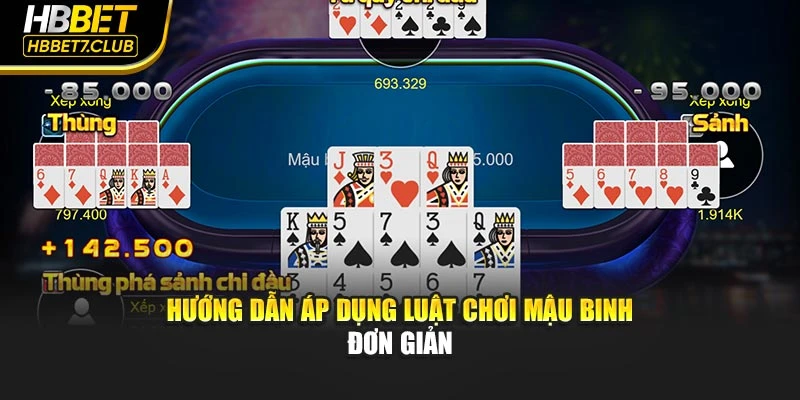 Hướng dẫn áp dụng luật chơi Mậu Binh đơn giản